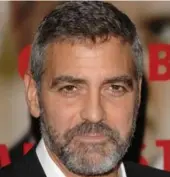  ?? PETER KRAMER/THE ASSOCIATED PRESS ?? When bearded, George Clooney reminds you of your kindly old Uncle Boris.