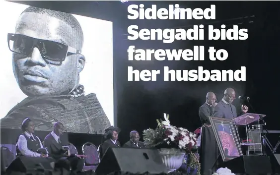  ?? / Photos /Tiro Ramatlhats­e ?? The funeral service of the late musician and Motswako rapper Jabulani ‘HHP’ Tsambo was held at the Mmabatho Convention Centre before he was laid to rest at the Heroes Acre at the Matlalong Cemetery in Mmabatho.