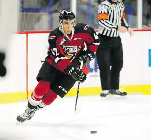  ?? — VANCOUVER GIANTS ?? Vancouver Giants forward Justin Sourdif is already making an impact as a 16-year-old rookie.