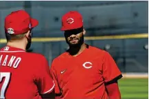  ?? REDS PHOTO ?? Amir Garrett still considers himself the Reds’ closer despite a minor injury early in camp. “Call me April 1,” he says. “I’ll be there.”