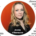  ??  ?? Annie Villeneuve