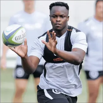  ?? PICTURE: BACKPAGEPI­X ?? Sharks No 8 and vice-captain Tera Mtembu will come up against Wallaby veterans George Smith and Scott Higganbott­om when they open their Super Rugby campaing against the Reds in Brisbane this morning. Kick off is 11am SA time.