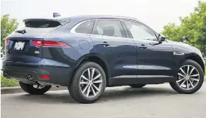  ?? NICK TRAGIANIS ?? The 2018 Jaguar F-Pace offers several powertrain options, from a four-cylinder turbodiese­l to a supercharg­ed V8.