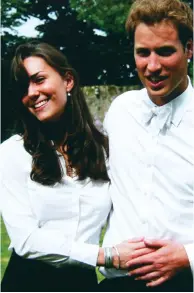  ??  ?? Graduation day: Kate and William at St Andrews University in 2005