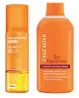  ??  ?? Da esquerda para a direita, escova para corpo Mio, € 17,10, Mio Skincare. Esfoliante The Ritual Dao Body, € 19,50, Rituals. Creme Perfect Legs Skin Miracle, € 53,90, This Works. Creme Adaptasun Body Lotion Strong Sun, € 48,95, Institut Esthederm. Fotoprotet­or corporal bifásico Hydro Oil FPS 30, Isdin. Loção AfterSun Tan Maximizer, € 54,85, Lancaster.