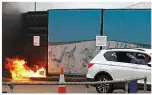  ?? ?? Getaway...horrifying petrol attack in Dover