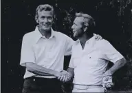  ?? Farrell family / Contribute­d photo ?? Billy Farrell with Arnold Palmer at Stanwich Club in Greenwich in 1976.