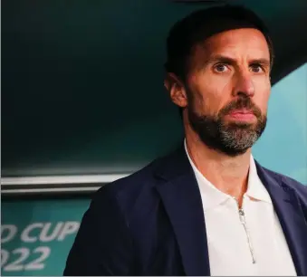  ?? PIC: GETTY IMAGES ?? In the dug-out: Southgate will remain in charge for Euro 2024