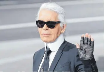  ?? FOTO: CHRISTOPHE ENA/AP/DPA ?? Karl Lagerfeld starb vor fünf Jahren am 19. Februar 2019.