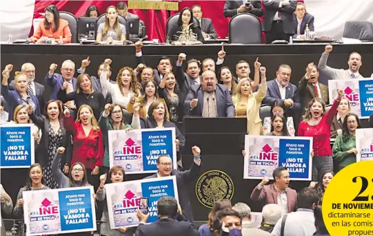  ?? ?? Sesión en
Cámara de Diputados, discuten la agenda política