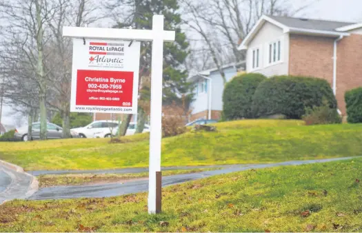  ?? RYAN TAPLIN • THE CHRONICLE HERALD ?? Nova Scotia home sales registered the highest gains on record in April, according to the Canadian Real Estate Associatio­n.