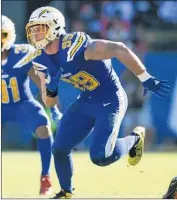  ?? Kelvin Kuo Associated Press ?? CHARGERS defensive end Joey Bosa set an NFL record by recording 19 sacks in his first 20 games.