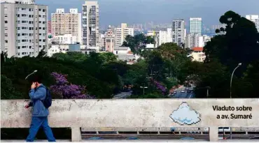  ?? Emiliano Capozoli/Estúdio Folha ?? Viaduto sobre
a av. Sumaré