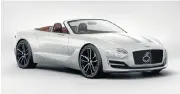  ??  ?? Bentley showed its EXP 12 Speed 6e electric vehicle concept.