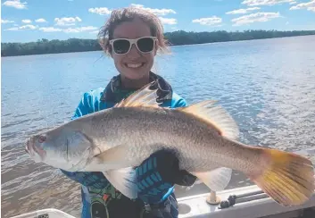  ??  ?? Ash Readett caught this 69cm barra in the Liverpool River