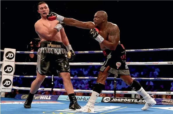  ?? NICK POTTS/AP ?? Joseph Parker copped a pounding against Dillian Whyte, but can come back from a second straight defeat.