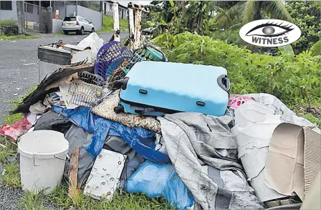  ?? Picture: ATU RASEA ?? Residents of Kaukimoce Rd at Namadi Heights in Suva have been complainin­g of rubbish dumped on the roadside which needs clearing.