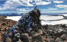  ?? Courtesy Ragnar Antoniusse­n ?? Ok, the first Icelandic glacier to fall victim to climate change, will be remembered with a memorial to be unveiled Sunday.