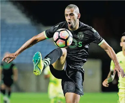  ??  ?? Slimani tem sido o melhor marcador do Sporting nos últimos dois anos