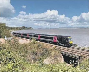  ??  ?? Rail adventures­a along Severn shore line (photo: David Jones)