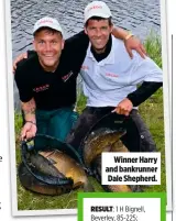  ??  ?? Winner Harry and bankrunner Dale Shepherd.