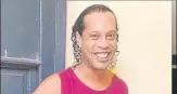  ?? FOTO: TWITTER ?? Ronaldinho, en el penal de Asunción