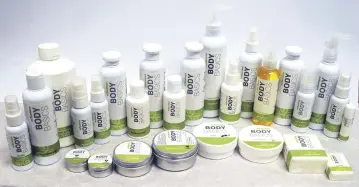  ??  ?? ECHOstore’s line of safe, natural and non-toxic personal-care products.