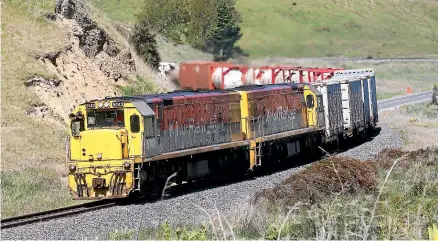  ?? SCOTT HAMMOND/STUFF ?? Freight trains are far less frequent now than they were before the Christchur­ch earthquake­s.