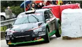  ?? FOTO SPALLETTA ?? Chentre e Grimaldi completano il podio su Skoda Fabia Rally2