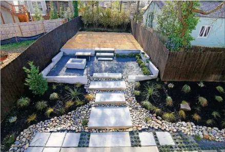  ?? CONTRIBUTE­D ?? Josh Green worked with landscape designer Brendan Butler to transform his garden.