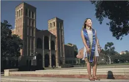  ?? Gary Coronado Los Angeles Times ?? UCLA senior Christine Tran is now the sole income earner in her family of five.