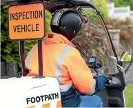  ??  ?? Right: Over the last year, the Hamilton City Council’s budget for footpaths was $2.3 million, which is set to increase to $5.1m.Far right: It’s the first time a scooter has been used for a three-year audit of Hamilton’s footpaths.