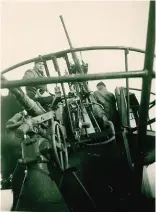  ??  ?? ■ Lookout on an unknown Type VII C U-boat in 1943.