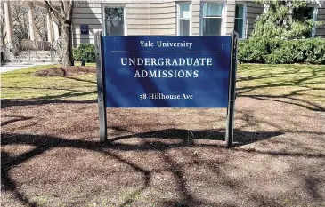  ?? Elizabeth Moore/Hearst Connecticu­t Media ?? When looking at undergradu­ate tuition, room and board, Yale’s cost is $87,150, compared to Wesleyan University in Middletown, below left, at $90,244, followed by Trinity College, below right, at $89,660.