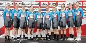  ?? IVAN RUPES ?? Ruby West, from Dundas, second from right, says: “I committed for a season to the cyclo-cross in Belgium, to see if it was a viable career for me.”