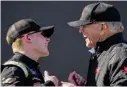  ?? ?? TY GIBBS is set to drive the No. 54 Toyota for the team owned by his grandfathe­r, Joe Gibbs.