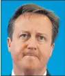  ??  ?? DAVID CAMERON: Will speak with European Union leaders.