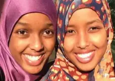  ??  ?? Toronto-born teens Dheeman Abdi, left, and her sister Fardowsa were in the Nairobi mall when it was attacked. Both were hit by bullets.