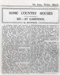  ??  ?? ■ The orginal Garndon article, by Heywood, as it appeared in the Loughborou­gh Echo in the 1930s