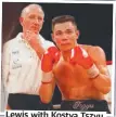  ?? ?? Lewis with Kostya Tszyu.