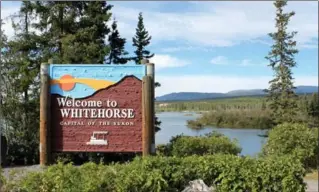  ?? PHOTOS COURTESY OF RHIANNON RUSSELL ?? Day 8: Welcome to Whitehorse!