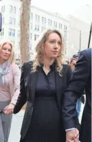  ?? JUSTIN SULLIVAN/GETTY IMAGES ?? Former Theranos CEO Elizabeth Holmes must report to prison to begin her 11-year sentence on April 27.
