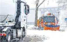  ?? ARCHIVFOTO: CF ?? Der heftige Schneefall Anfang des Jahres 2019 sorgte im ganzen Landkreis für ein Verkehrsch­aos.