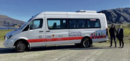  ?? PHOTO: SUPPLIED ?? Connecting the community . . . Standing beside the custombuil­t Community Shuttle vehicle are Yello! owner and operator Ramash Swamy and Community Networks/Link community developmen­t coordinato­r Joanna Perry.