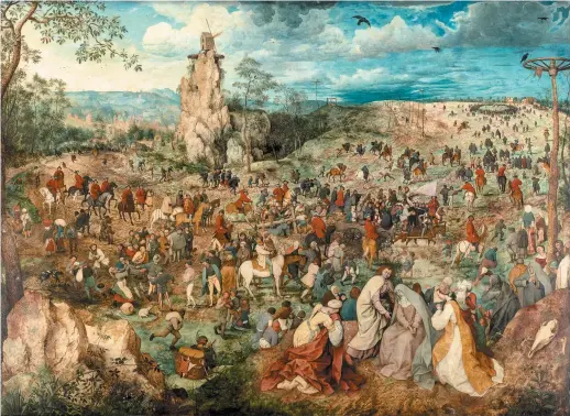  ??  ?? Pieter Bruegel the Elder: Christ Carrying the Cross, 1564