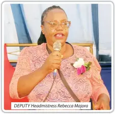  ?? ?? DEPUTY Headmistre­ss Rebecca Majora