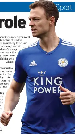  ??  ?? WINNING MENTALITY: Jonny Evans