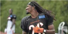  ?? CARA OWSLEY / THE ENQUIRER ?? Cincinnati Bengals cornerback Trae Waynes has 242 tackles, seven intercepti­ons and two forced fumbles in 74-career NFL games.