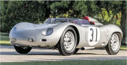  ?? BILD: SN/AUTOREN-UNION MOBILITÄT/RM SOTHEBY`S ?? Einer der Stars der Auktion: ein 1959er Porsche 718 RSK Werks Spyder.