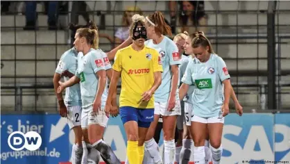  ??  ?? It was another tough day at the office for Carl Zeiss Jena's women on Friday